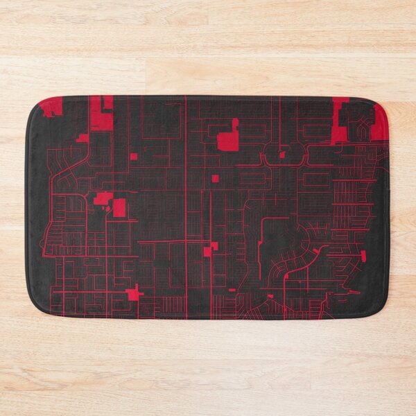 Item preview, Cape Coral red wine color Map Art Florida USA designed and sold by EpicMaps.