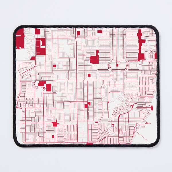 Item preview, Cape Coral red wine color Map Art Florida USA designed and sold by EpicMaps.