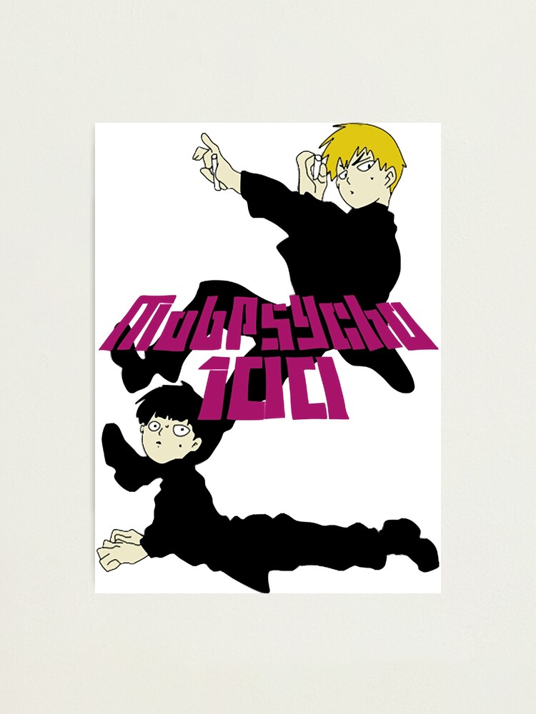 Mob Psycho 100 Anime Characters Shigeo Kageyama And Reigen Arataka Floating Pose With Mob