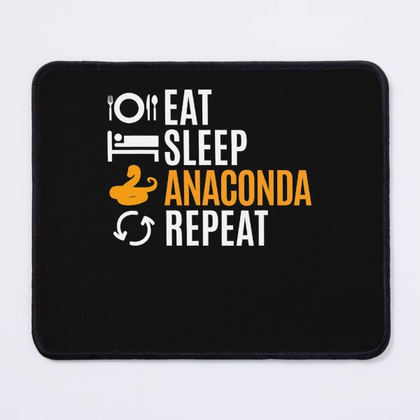 Item preview, Eat Sleep Anaconda Repeat T-Shirt designed and sold by JesseAdley.