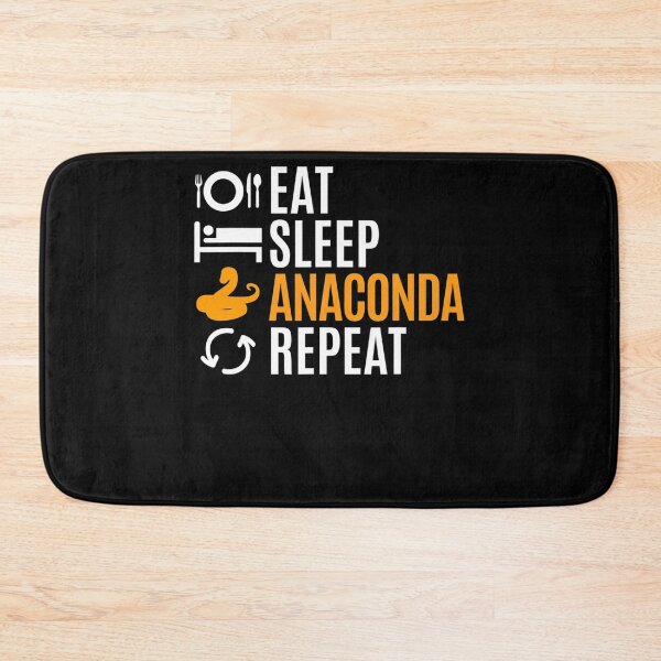 Item preview, Eat Sleep Anaconda Repeat T-Shirt designed and sold by JesseAdley.