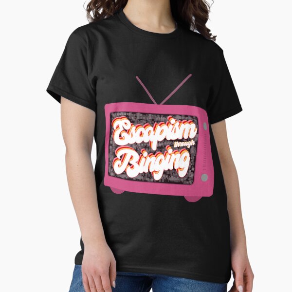 Item preview, Escapism Through Binging T-Shirt designed and sold by JesseAdley.