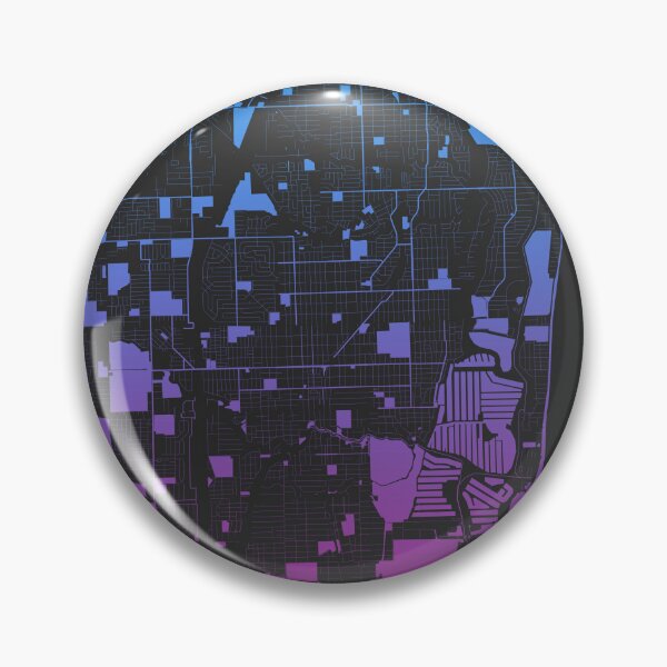 Item preview, Fort Lauderdale Pink Blue Map Art Florida USA designed and sold by EpicMaps.