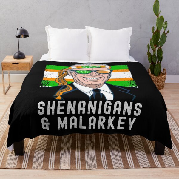 Item preview, Joe Biden St Patricks Day Irish Lucky Shenanigans And Malarkey Shamrock designed and sold by retrodesigner14.
