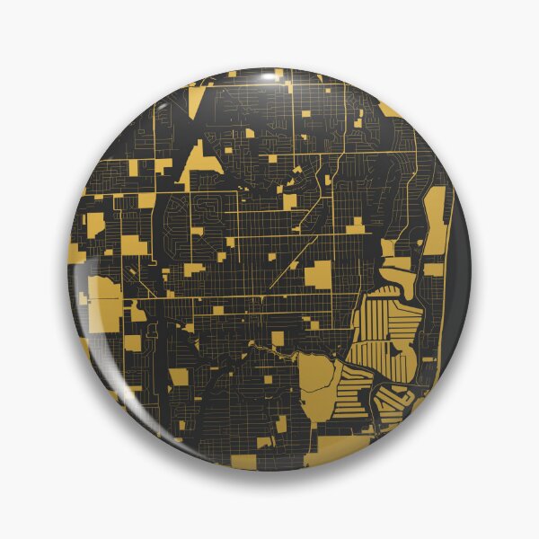 Item preview, Fort Lauderdale Florida USA Black Gold Map Art designed and sold by EpicMaps.