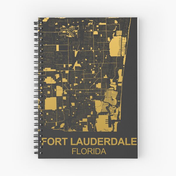 Item preview, Fort Lauderdale Florida USA Black Gold Map Art designed and sold by EpicMaps.