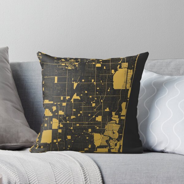 Item preview, Fort Lauderdale Florida USA Black Gold Map Art designed and sold by EpicMaps.