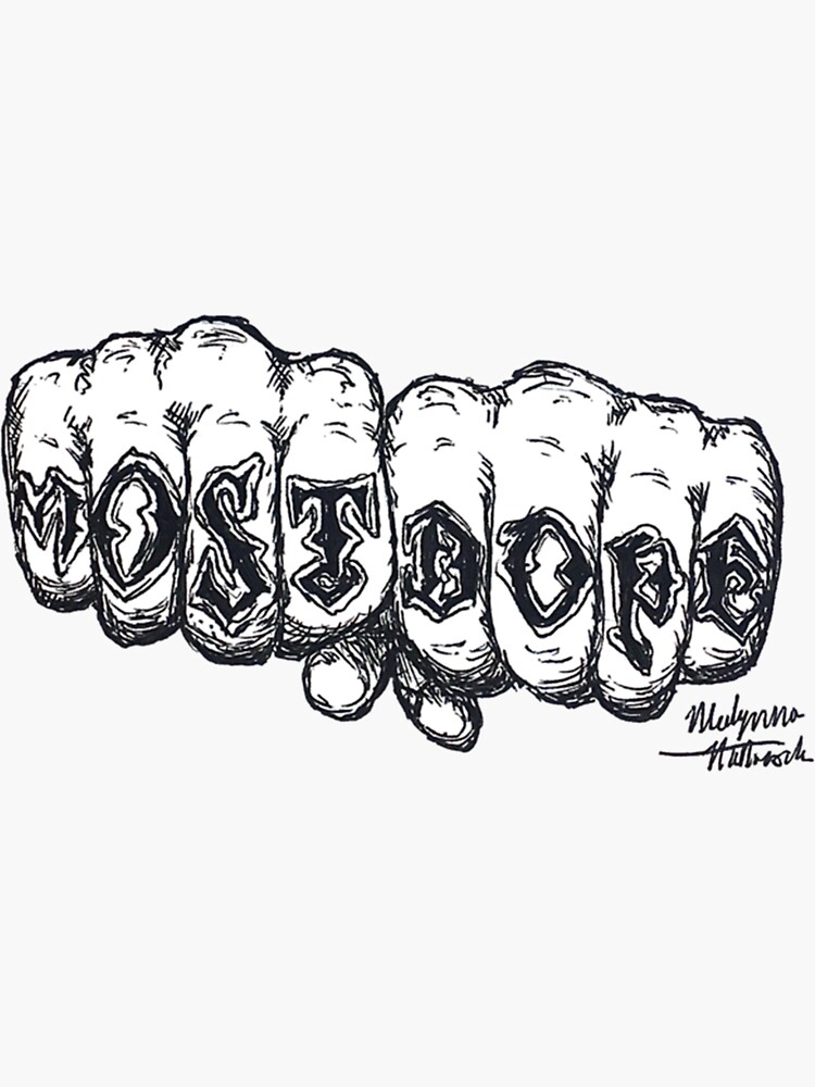 "Mac Miller Most Dope Tattoo " Sticker by Redbubble