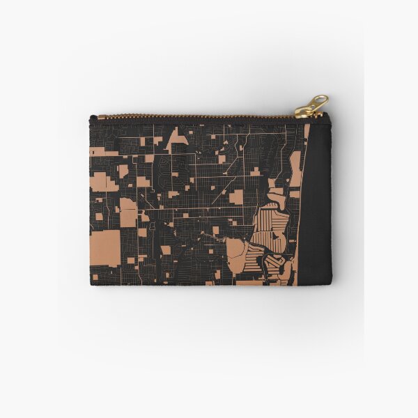 Item preview, Fort Lauderdale Chocolate color Map Art Florida USA designed and sold by EpicMaps.