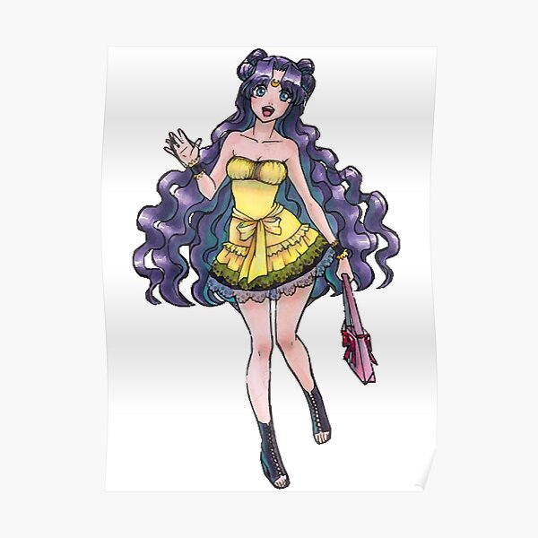 Sailor Moon Luna Posters For Sale Redbubble