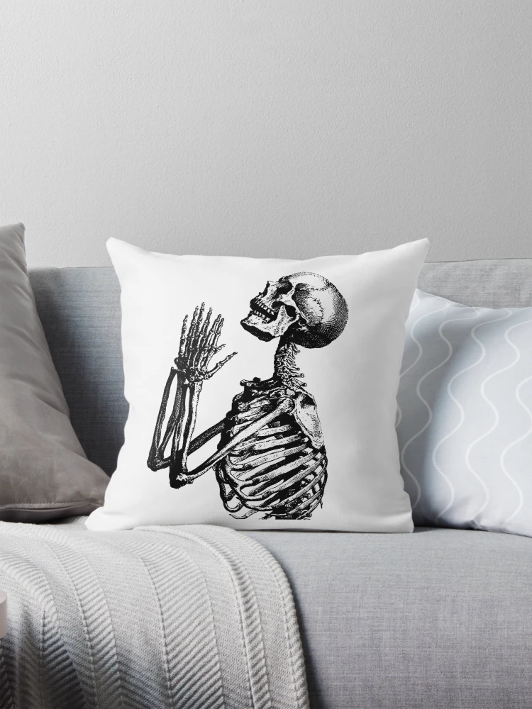 2 double sided skeleton outlet pillows ‼️