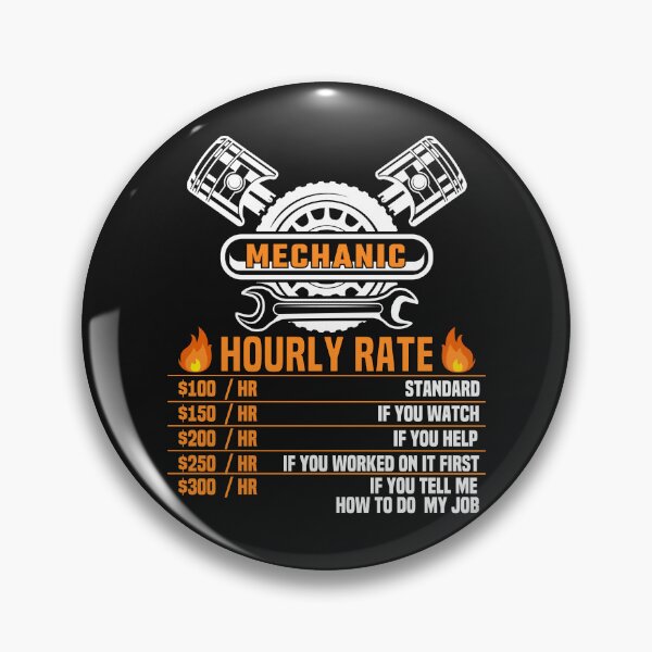 Item preview, Funny Mechanic Hourly Rate Labor Rates Shirt designed and sold by PuPPuB.