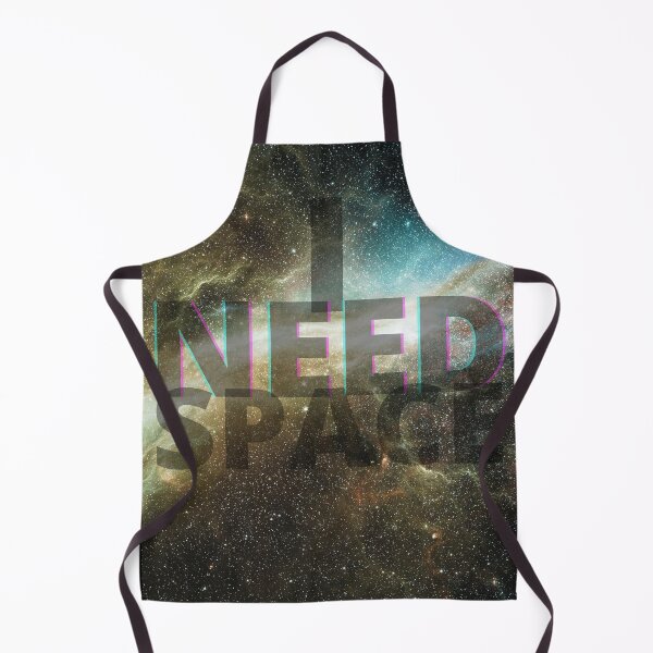 Item preview, I Need Space - Blue, Yellow Galaxy designed and sold by Quirkdom.