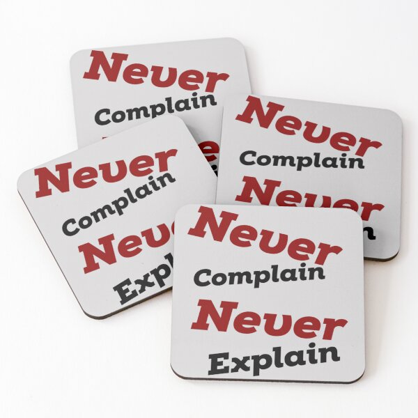 Item preview, never complain never explain  .   designed and sold by Xavia-AU.