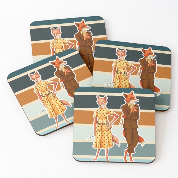 Item preview, Fantastic Mr. fox and Mrs. Fox Funny designed and sold by VINU-DESIGNS.