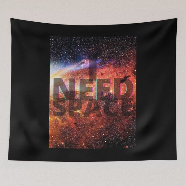 Item preview, I Need Space - Fiery Red Galaxy designed and sold by Quirkdom.