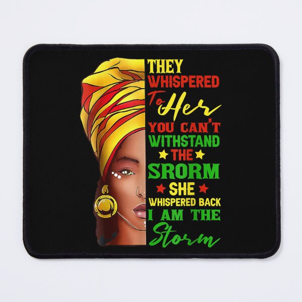 Item preview, Black History Month African Woman Afro I Am The Storm designed and sold by laurenm233.