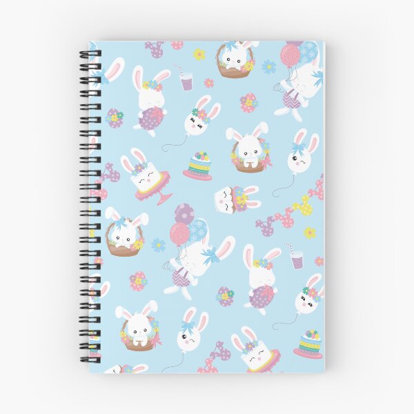 Item preview, Cute Easter Bunny Rabbit Egg Light Blue Pattern designed and sold by ILLYL Creatives.