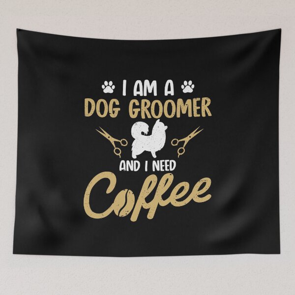 Item preview, I Am A Dog Groomer and I Need Coffee funny dog grooming pet stylist gift  designed and sold by alenaz.