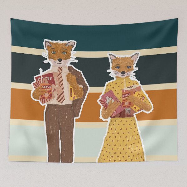 Item preview, Fantastic Mr. fox and Mrs. Fox Funny designed and sold by VINU-DESIGNS.