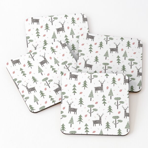 Item preview, Quilted Patterns, Cute Deer in the forest designed and sold by Ildar012.