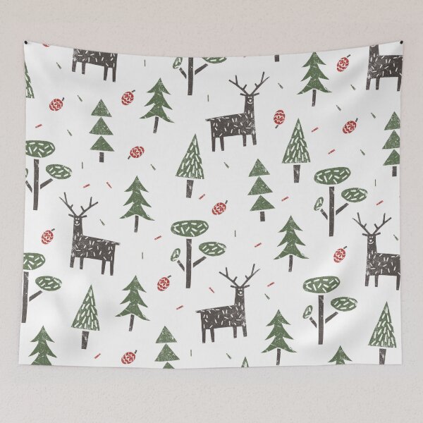Item preview, Quilted Patterns, Cute Deer in the forest designed and sold by Ildar012.