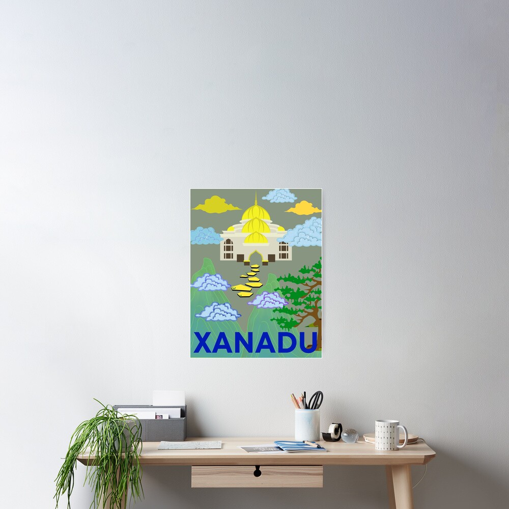 "Xanadu A Pleasure Palace, inspired by the poem of the same name by Coleridge" Poster by