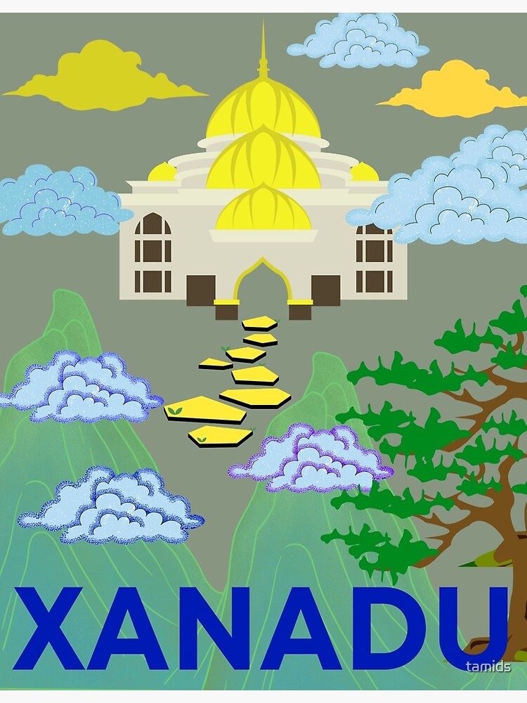 "Xanadu A Pleasure Palace, inspired by the poem of the same name by Coleridge" Poster by