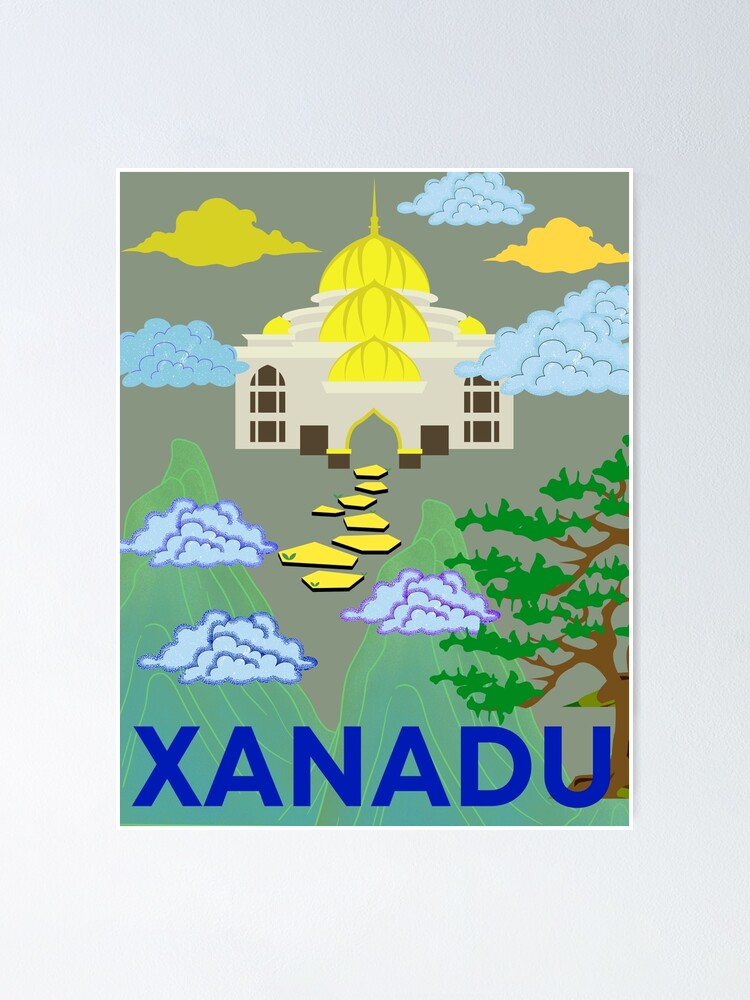 "Xanadu A Pleasure Palace, inspired by the poem of the same name by Coleridge" Poster by