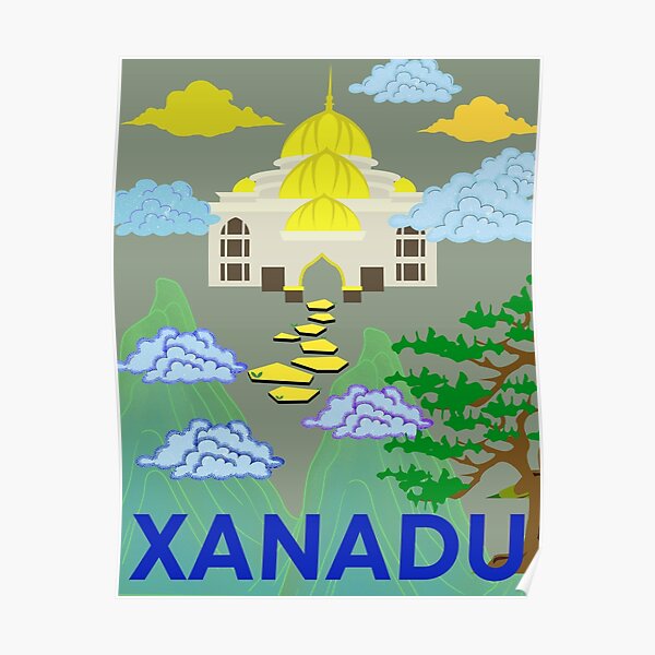 "Xanadu A Pleasure Palace, inspired by the poem of the same name by Coleridge" Poster by