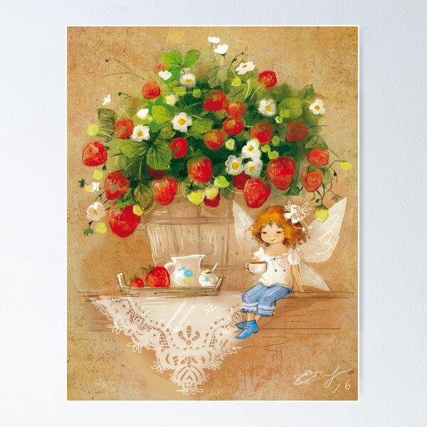 Aperçu de l'œuvre Fée aux fraises créée et vendue par Katsiaryna Babok.