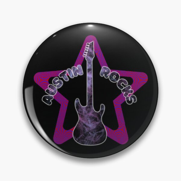 Item preview, Austin Rock Star Electric Guitar Design Honoring Badass Texas Music designed and sold by BadassBazaar.