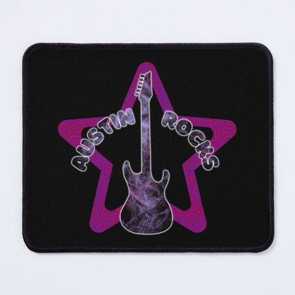 Item preview, Austin Rock Star Electric Guitar Design Honoring Badass Texas Music designed and sold by BadassBazaar.