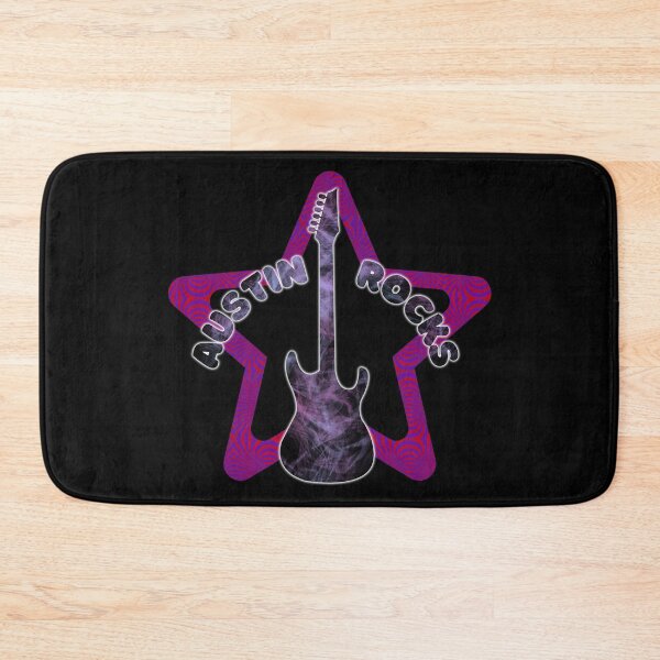 Item preview, Austin Rock Star Electric Guitar Design Honoring Badass Texas Music designed and sold by BadassBazaar.