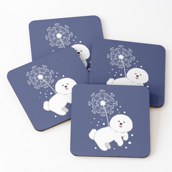 Item preview, Bichon Frise Dandelion Blowball Flowers designed and sold by Lulupainting.