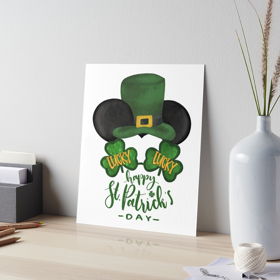 Happy St Patricks Day Funny Shamrock With Cute Leprechaun  Poster for  Sale by BorysSereda