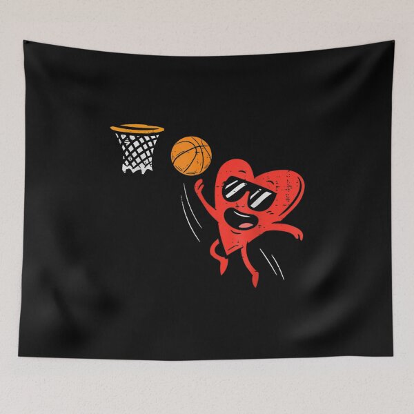 Item preview, Heart Playing Basketball Cute Valentines Day Sports Men Boys  designed and sold by laurenm233.