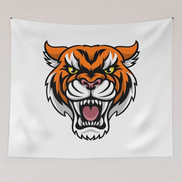 Item preview, Funny Growling Mouth Open Bengal Tiger Birthday designed and sold by Desinger12.