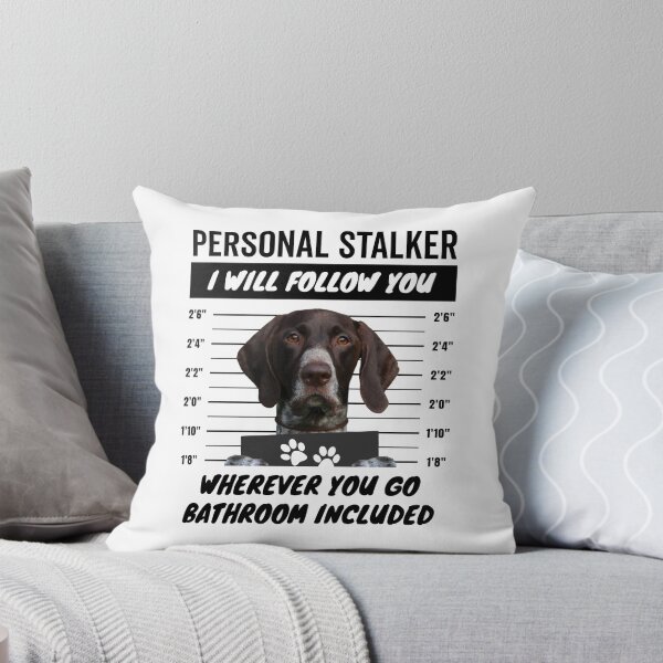 Item preview, Personal Stalker Dog – Liver White Ticked German Shorthaired Pointer designed and sold by More Cute Dogs.