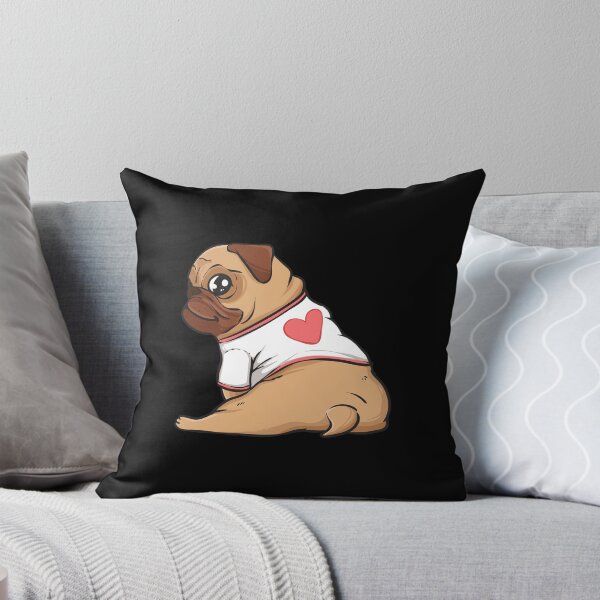 Item preview, Sweetie Fawn Pug Heart Dog Lover Mom Dad Valentines Day designed and sold by 2blackcherries.