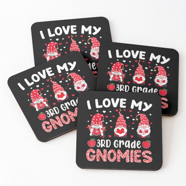 Item preview, I Love My 3rd Grade Gnome Gnomies Valentines Day For Teacher  designed and sold by laurenm233.