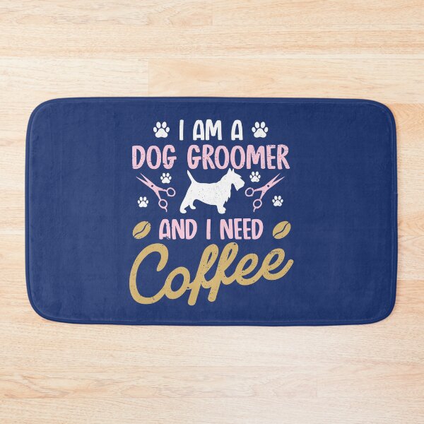 Item preview, Dog Groomer I Need Coffee dogs grooming pet stylist funny gift cute art designed and sold by alenaz.