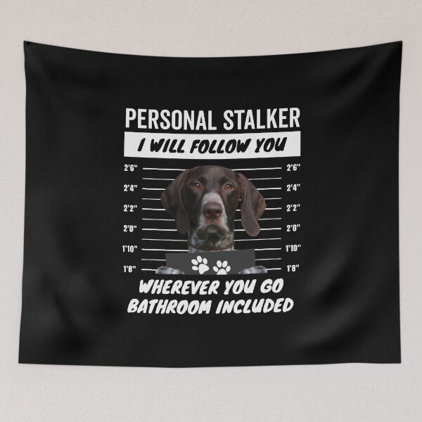 Item preview, Personal Stalker Dog – Liver White Ticked German Shorthaired Pointer designed and sold by More Cute Dogs.