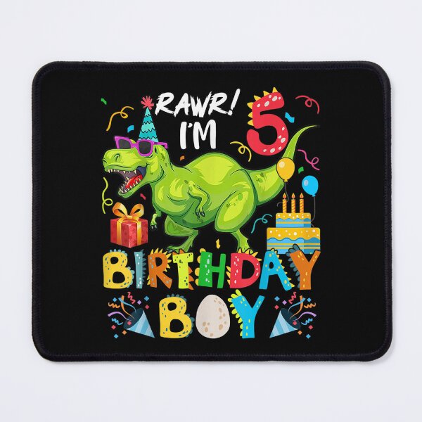 Item preview, Rawr I'm 5th Birthday Boy Dinosaur T Rex 5 Years Old designed and sold by laurenm233.
