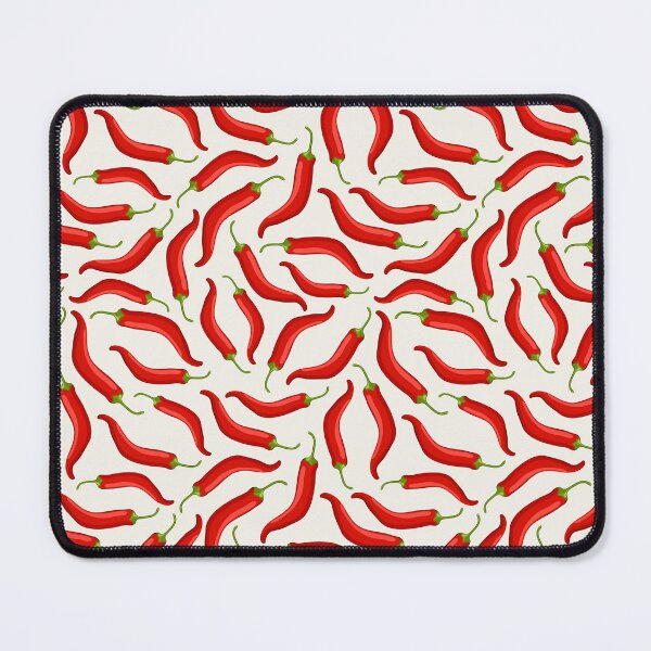Item preview, Hot red chili pepper pattern with white background designed and sold by Natbasil.