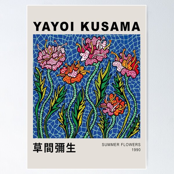 Yayoi kusama-pontos-amarelo macio-alta qualidade poster de