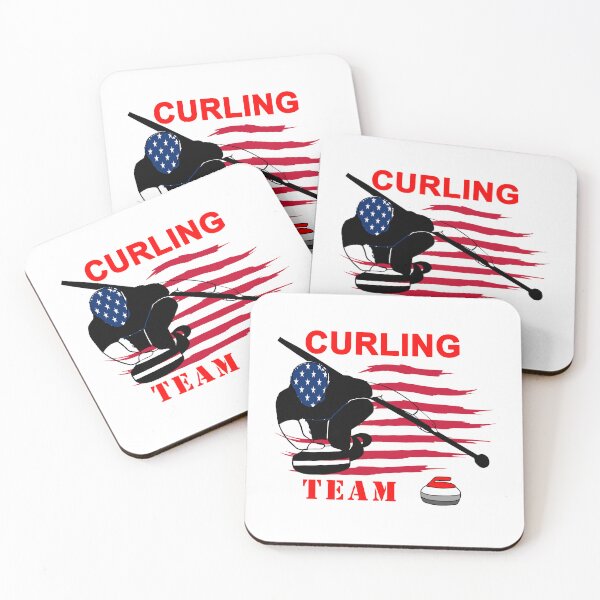 Item preview, USA Curling: Funny design for curling lovers designed and sold by fajali master.