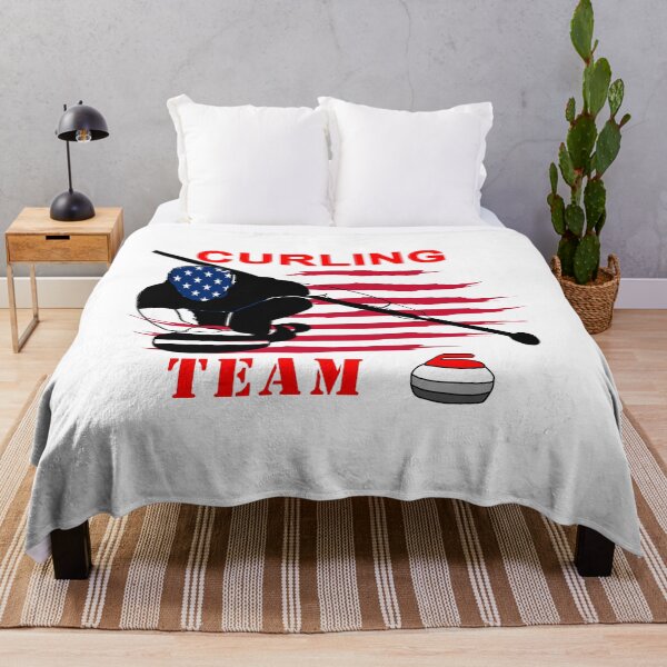 Item preview, USA Curling: Funny design for curling lovers designed and sold by fajali master.