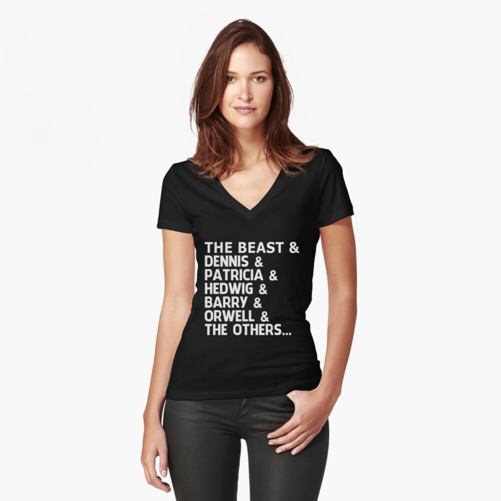 Item preview, Fitted V-Neck T-Shirt designed and sold by thefilmmagazine.