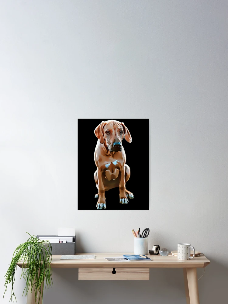 Thumbnail 2 of 3, Poster, Rhodesian Ridgeback designed and sold by NiftyTees.